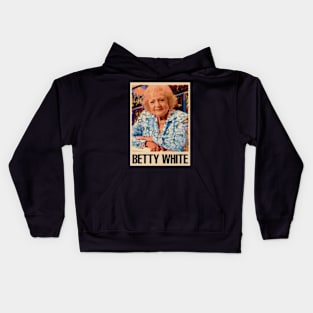 The Many Faces of Betty Iconic Roles and Smiles Tee Kids Hoodie